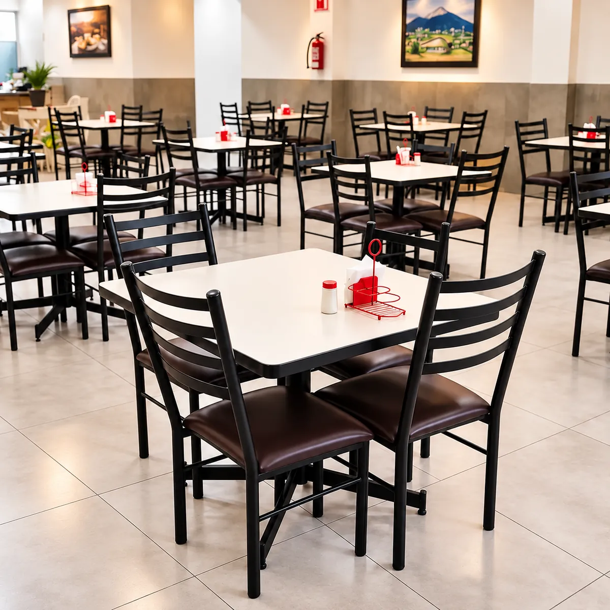 Fabricante de muebles tubulares en Monterrey - mesas y sillas para restaurante de Muebles Tubulares Ponce